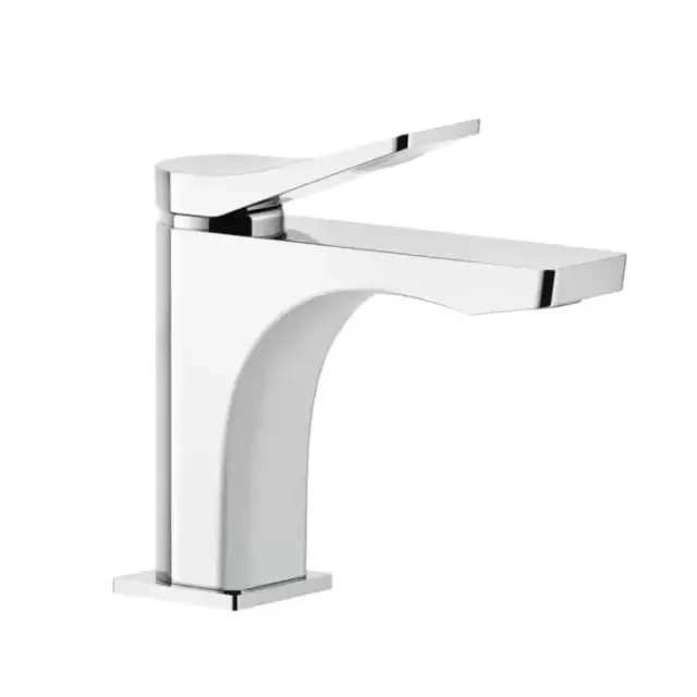 Gessi Rilievo Смеситель для раковины на 1 отв. без донного клапана h=156мм, излив 131мм , цвет: хром