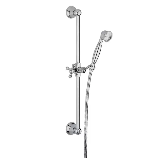 Carlo Frattini Wellness Душевой гарнитур,  в комплекте: стойка, шланг 1500 мм, ручной душ, держатель ручного душа, цвет: хром