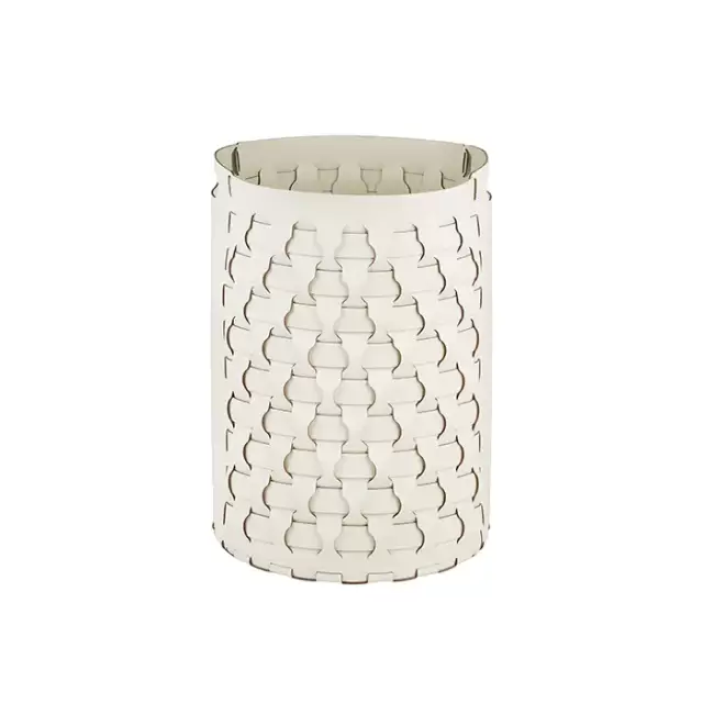 Colombo Adj Круглая корзина Dubai D40хH57см., напольная, цвет: белый/панна котта