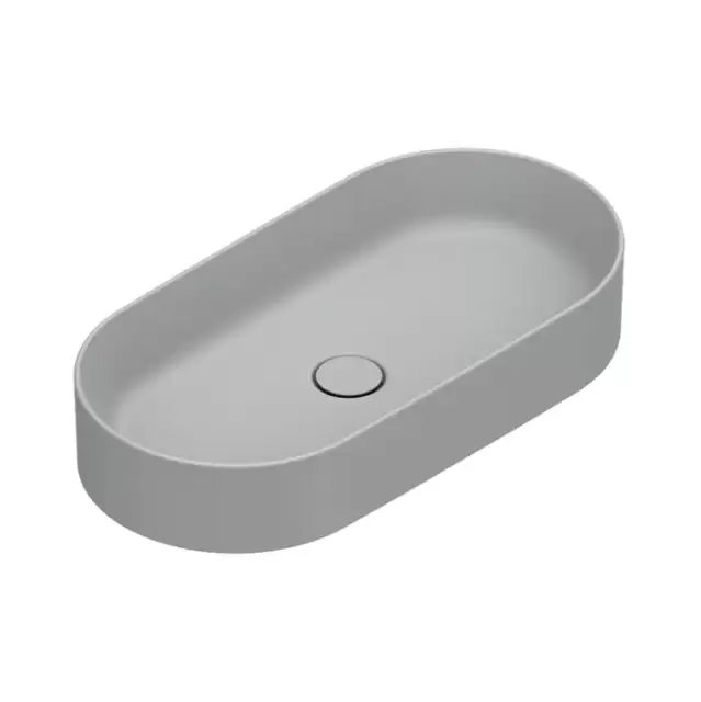 Catalano Zero Раковина 70х35см, накладная, без отв., без перелива, цвет: Cemento Satinato