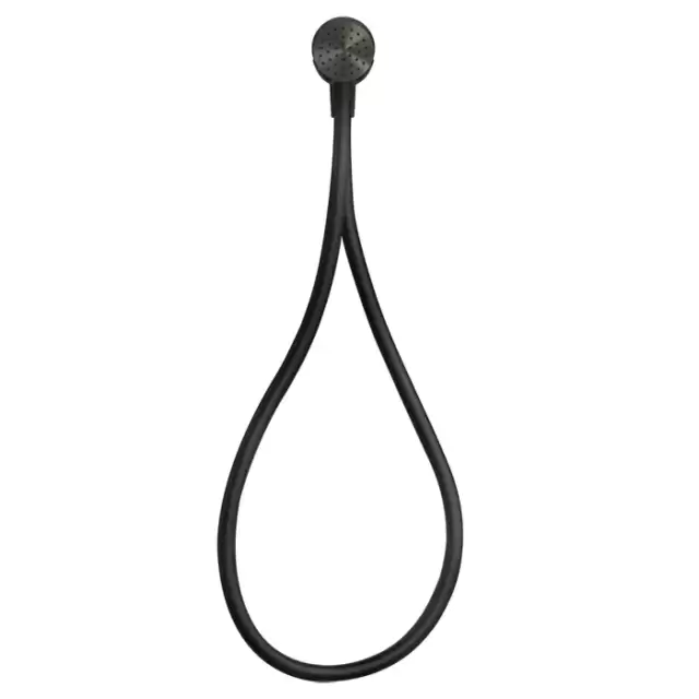 Gessi Hi-Fi Душевой магнитные комплект, состоящий из вывода воды, держателя, Darkflex шланга 1,50 м и лейки, цвет: Black Metal Brushed PVD