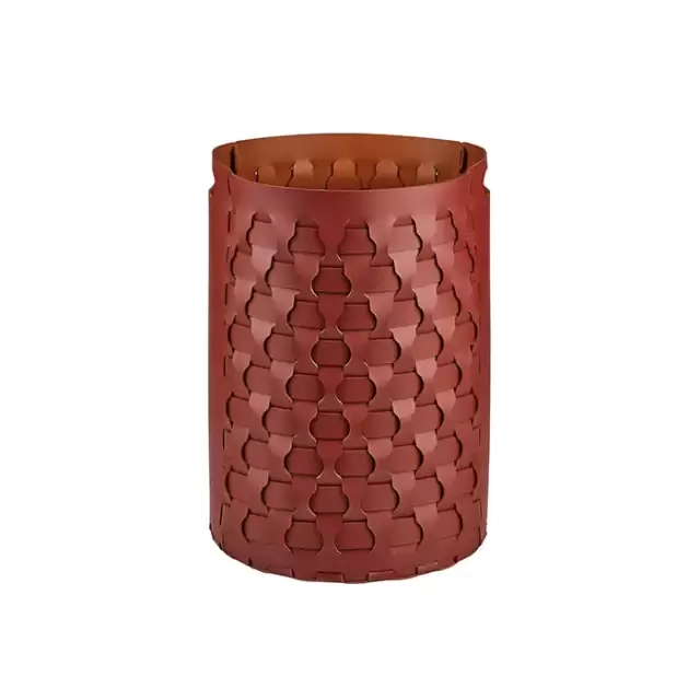 Colombo Adj Круглая корзина Dubai D40хH57см., напольная, цвет: бордо/коньяк