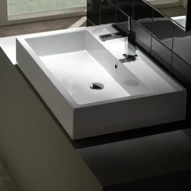 Globo Classic Раковина 80х50х14 см, 1 отв., накладная, цвет: белый