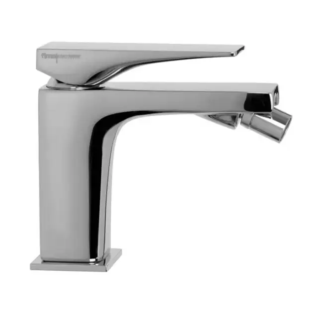 Carlo Frattini Zeta Смеситель для биде, на 1 отверстие, донный клапан click-clack, цвет: хром