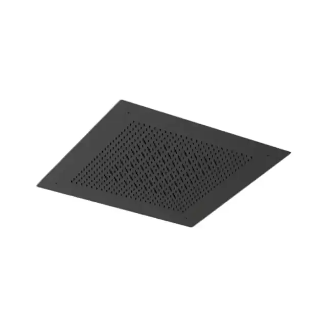 Almar Velvet Верхний душ 38х38см., встраиваемый, потолочный, 2 режима, цвет: Black Absolute Brushed PVD