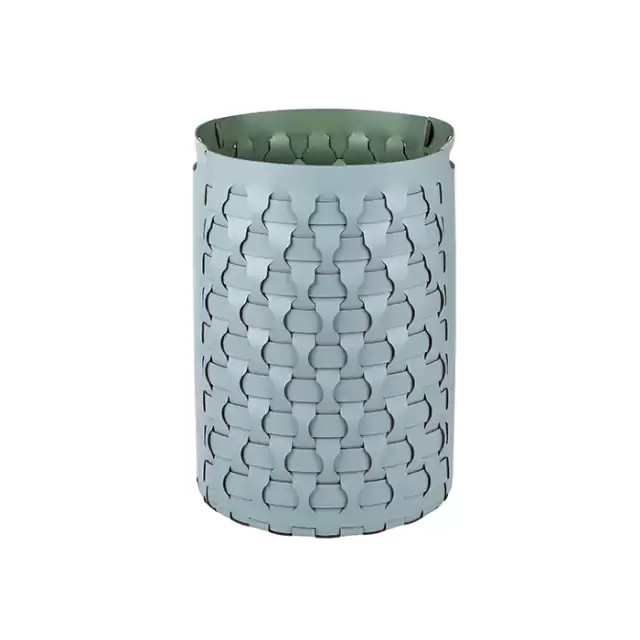 Colombo Adj Круглая корзина Dubai D40хH57см., напольная, цвет: небесный/эвкалипт