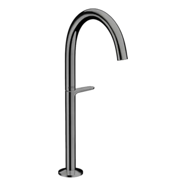 Axor One Смеситель для раковины Sel 260, на 1 отв., высокий, с донным клапаном Push-Open, цвет: полированный черный хром