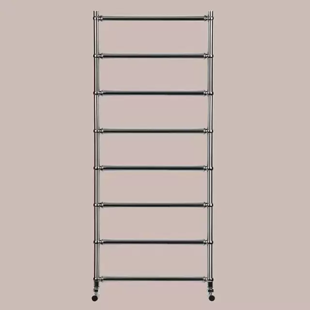 Irsap BELLA п/сушитель водяной для систем ГВС, 55хh127.6см, 8 трубок, (межосевое 50см), с вентилями и комплектом для монтажа KITCOPTUEC6450, цвет:хром