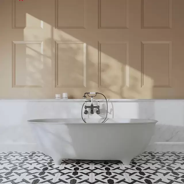 Devon&Devon Dove Ванна отдельностоящая, 170.5х85 см, из White tec plus, на ножках, с донным клапаном, цвет: белый