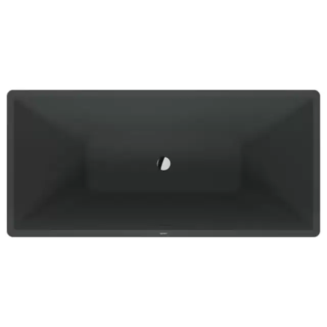 Duravit Vitrium Ванна отдельностоящая 160x75см, с ножками, с2 наклонами для спины, прямоугольная, цвет: темно-серый матовый