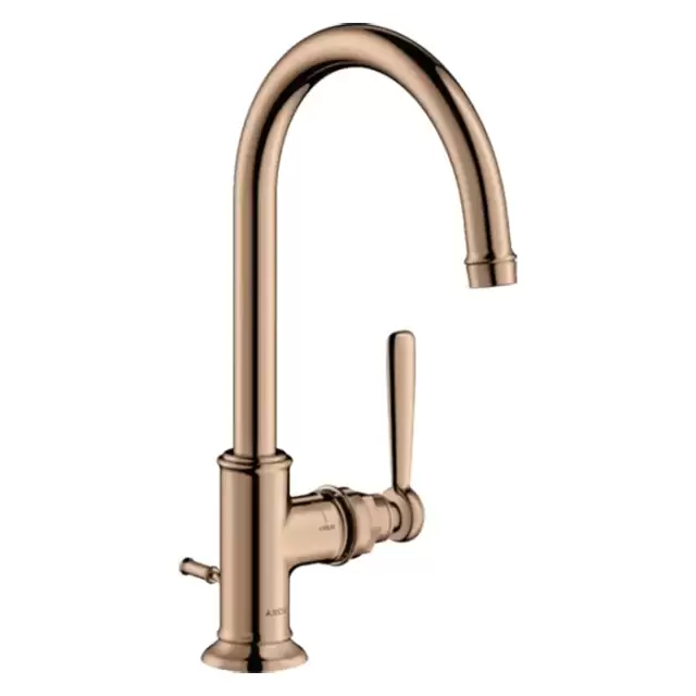 Axor Montreux Смеситель для раковины 210, на 1 отв., с донным клапаном, цвет: полированное красное золото