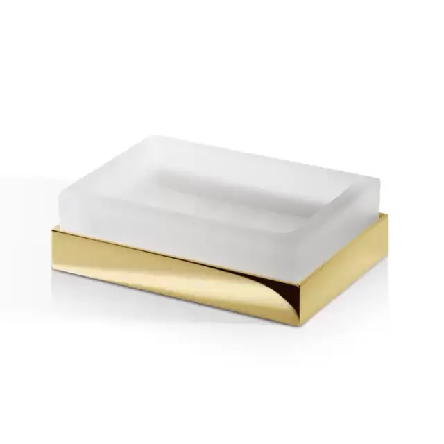 Decor Walther Corner STS Мыльница настольная, стекло сатинированное, цвет: золото