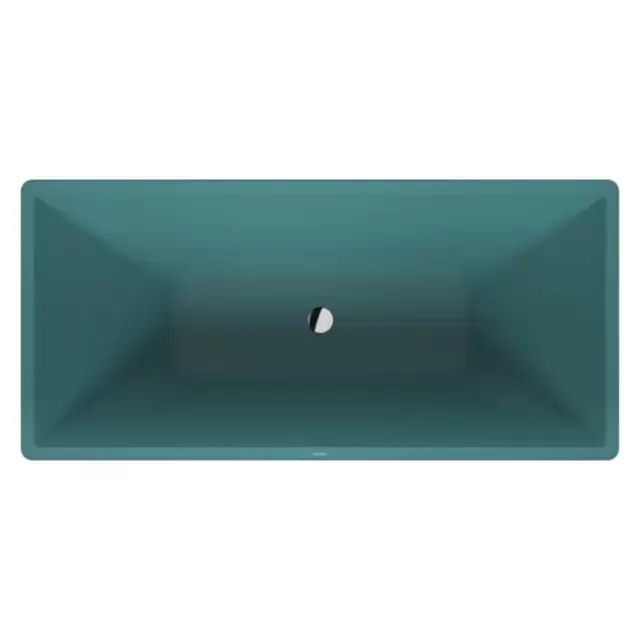 Duravit Vitrium Ванна отдельностоящая 160x75см, с ножками, с2 наклонами для спины, прямоугольная, цвет: аквамарин матовый