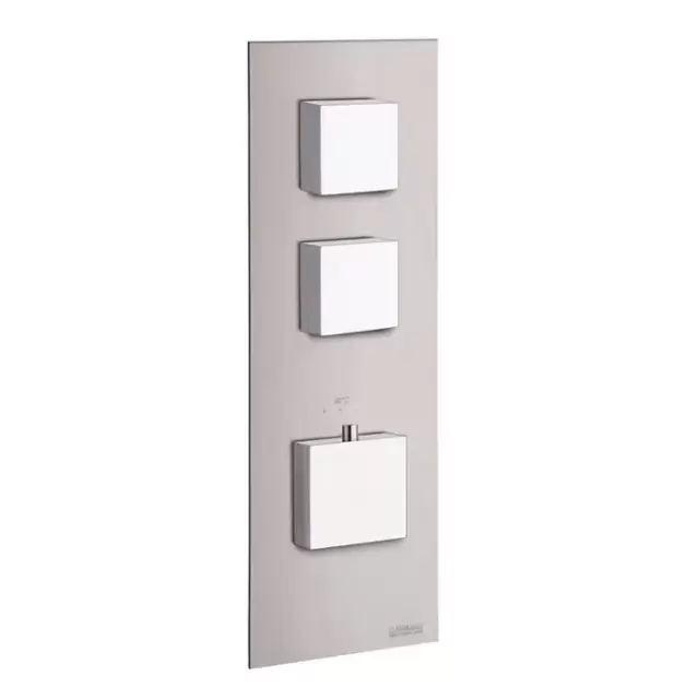 Carimali ilQuadro Смеситель термостатический, встраиваемый, на 2 выхода, цвет: хром