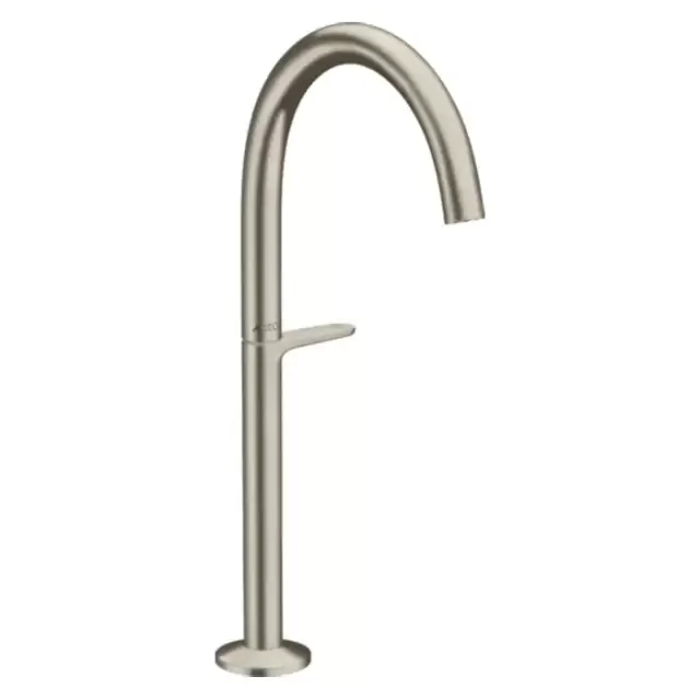 Axor One Смеситель для раковины Sel 260, на 1 отв., высокий, с донным клапаном Push-Open, цвет: шлифованный никель