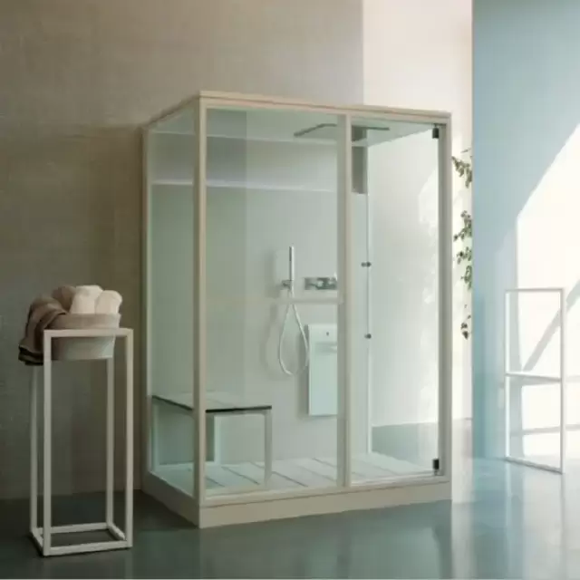 Effegibi H Medium Хаммам с душем 152x102x220см, пристенная, цвет: Soft Sand