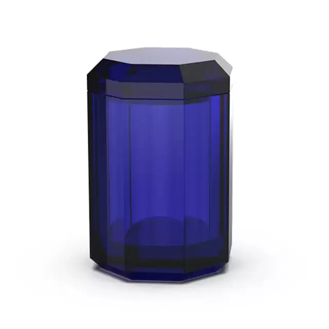 Decor Walther KR BMD Kristall Коробка универсальная, с крышкой, цвет: Capri Blue