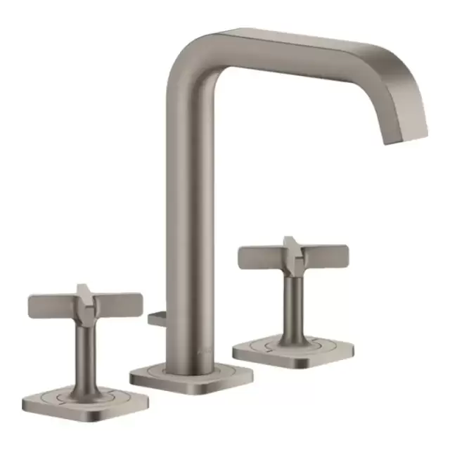 Axor Citterio E Смеситель для раковины, на 3 отв., с донным клапаном, цвет: сталь