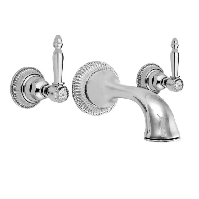 Nicolazzi Impero Смеситель для раковины настенный на 3 отверстия, излив: 180 мм, цвет: хро