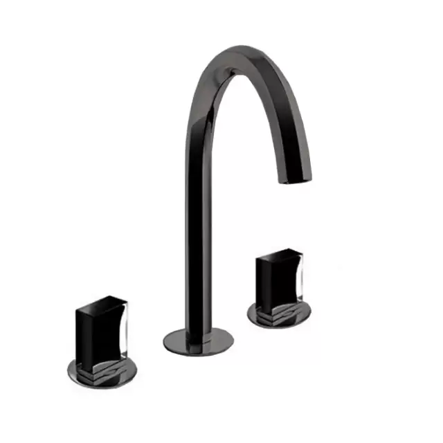 Fantini Venezia Смеситель для раковины, 3 отв., излив: 175 мм, цвет: Matt Gun Metal PVD