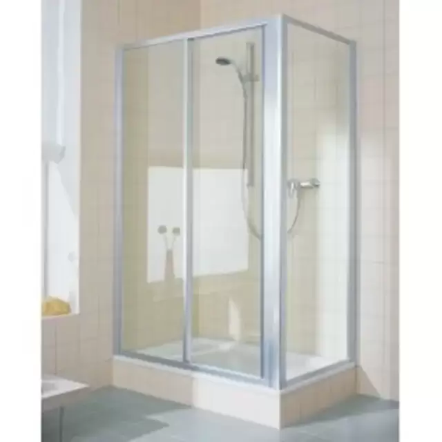 KERMI Ibiza2000 Душевой угол раздвижной 120x80x185см., цвет: серебро/Arena C