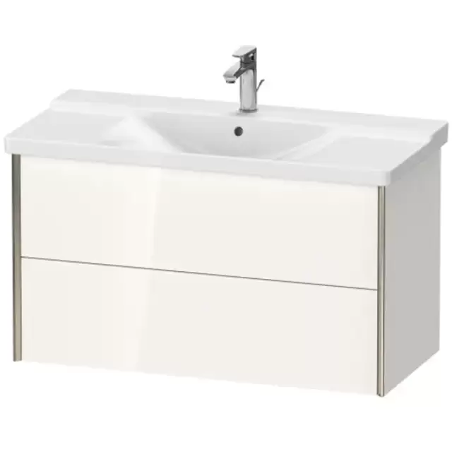 Duravit XViu Тумба подвесная 101x46.9x56.5см с раковиной, 2 ящика, цвет: белый глянцевый