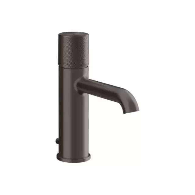 Gessi Habito Diamantato Смеситель для раковины, 1 отв., с донным клапаном, цвет: Black Metal Brushed PVD