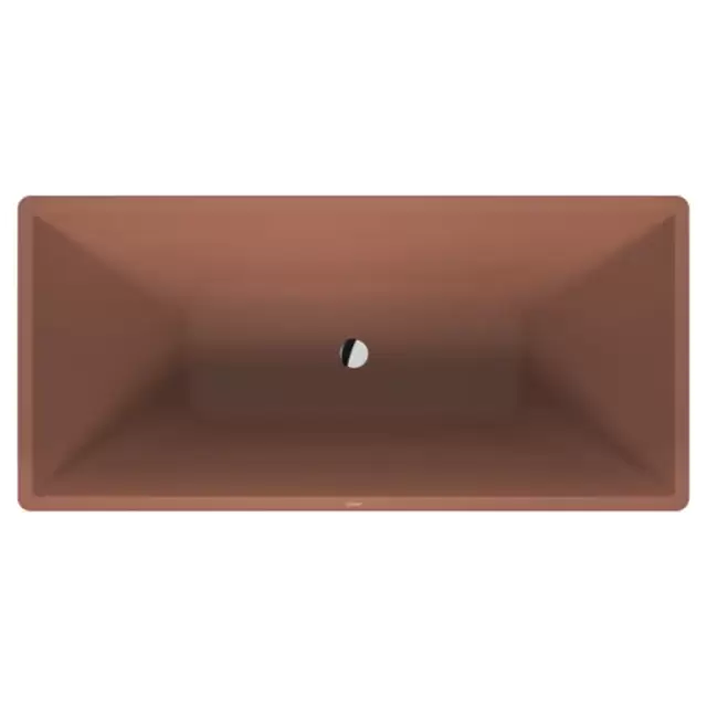 Duravit Vitrium Ванна отдельностоящая 160x75см, с ножками, с2 наклонами для спины, прямоугольная, цвет: матовая корица