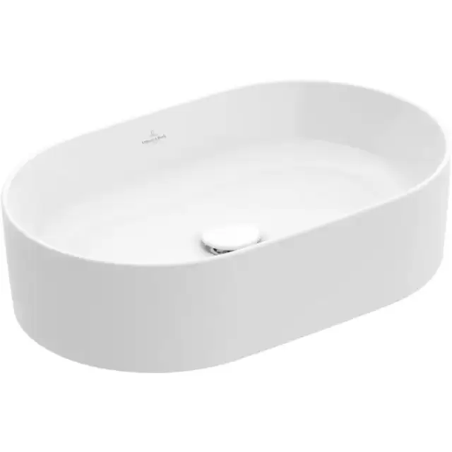 Villeroy&Boch Collaro Раковина накладная, 56x36х14.5см., без отв., цвет: альпийский белый