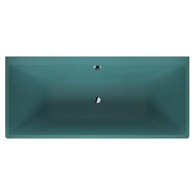Duravit Vitrium Ванна пристенная 180x80см, с ножками, с2 наклонами для спины, прямоугольная, цвет: аквамарин матовый
