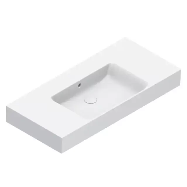 Catalano Premium Раковина 100x47см чаша в центре, без отв., цвет: белый глянцевый