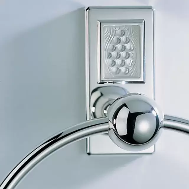 THG Métropolis cristal clair Полотенцедержатель - кольцо 18см., подвесной, цвет: хром/прозрачный хрусталь