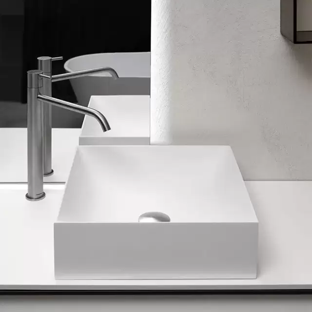 Antonio Lupi Stratos Раковина 40х40 см, без отв., цвет: белый