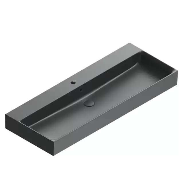 Catalano Premium Раковина 120x47см, с 1 отв., цвет: черный матовый
