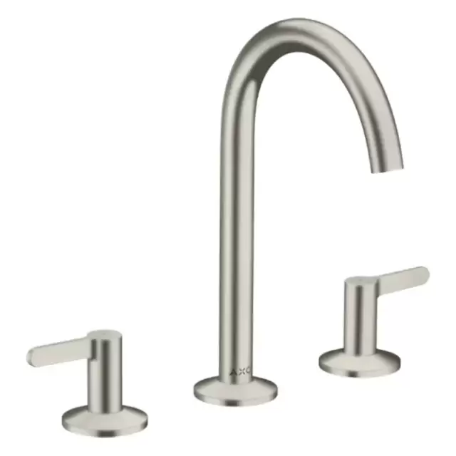 Axor One Смеситель для раковины 170, на 3 отв., с донным клапаном Push-Open, цвет: сталь