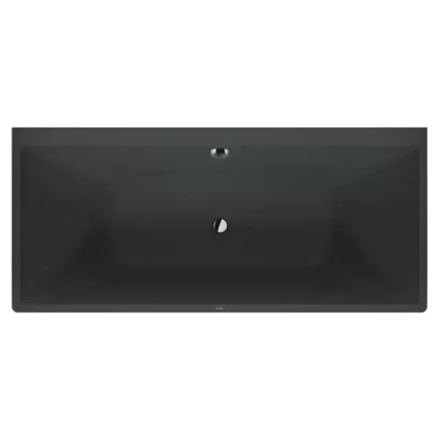 Duravit Vitrium Ванна пристенная 180x80см, с ножками, с2 наклонами для спины, прямоугольная, цвет: темно-серый матовый