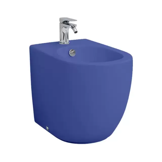 Artceram File 2.0 Биде напольное 36х52 см, 1 отверстие, цвет: blu zaffiro