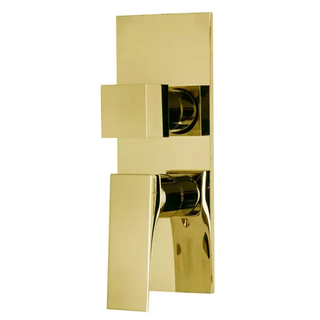 Fima Carlo Frattini Zeta Смеситель для душа, встраиваемый, с переключателем на 2/3 выхода, цвет: золото