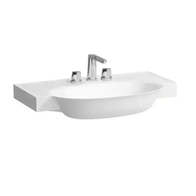 Laufen New Classic Раковина накладная 80х48х7.5см, с 3 отв., без перелива, цвет: белый матовый