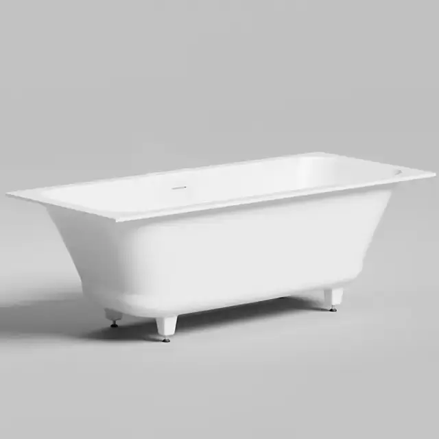 Salini Orlanda Axis Kit Встраиваемая ванна на ножках 170х75х60см., "Up&Down", сифон, интегрированный слив-перелив, материал: S-Sense, цвет: белый матовый