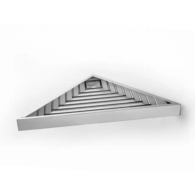 3SC SK Полочка-решетка 36х18хh3см, угловая, цвет: хром