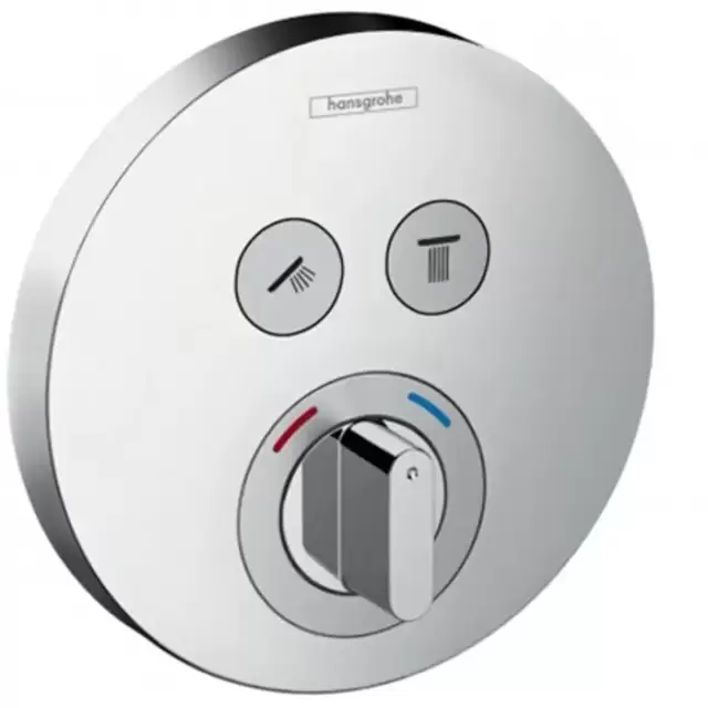 Hansgrohe Pura Vida Смеситель ShowerSelect S, для 2 потребителей, СМ, внешняя часть, цвет: хром