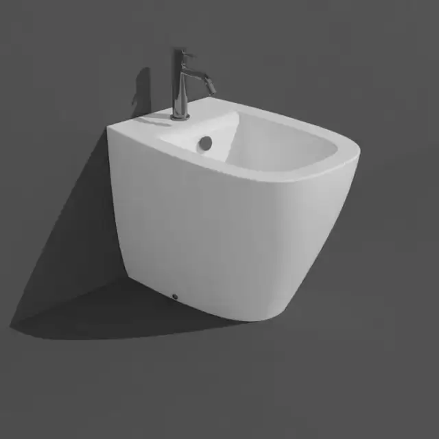 Simas Juniper Биде напольное 53,5x370xh42см., с 1 отв., цвет: белый