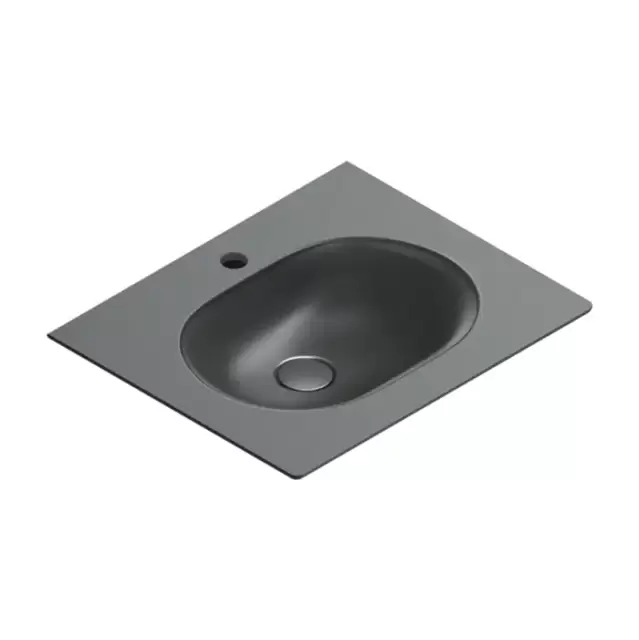 Catalano Sfera Раковина консоль 60x50см, с 1 отв., цвет: черный матовый