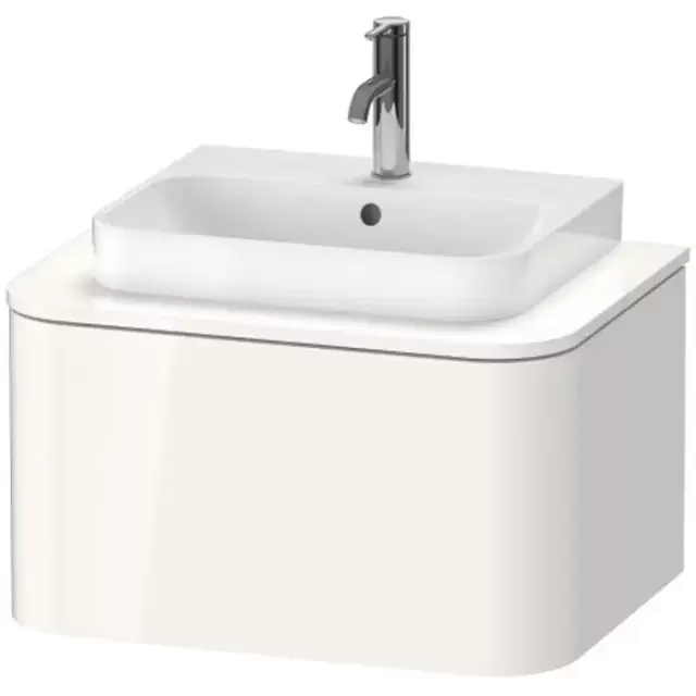 Duravit Happy D.2 Plus Тумба подвесная 65x55х35.4см, с раковиной и 1 ящиком, цвет: белый глянцевый