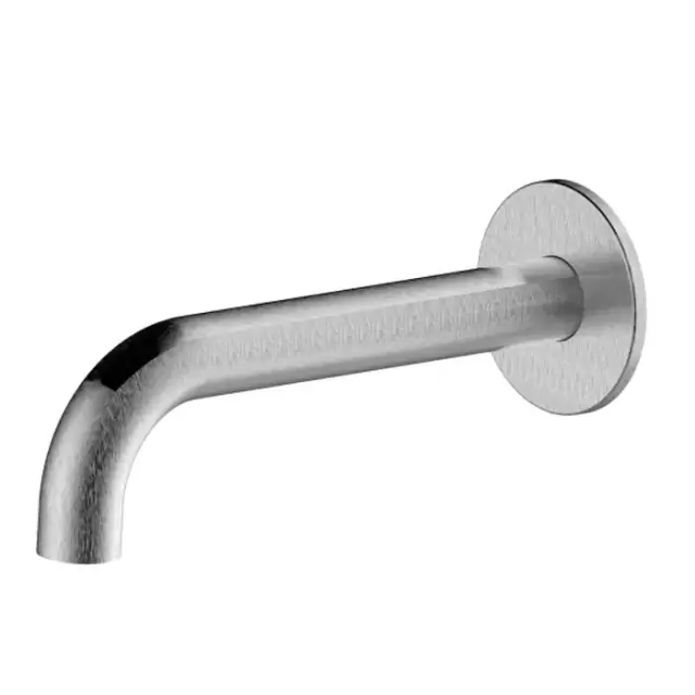 Bossini Nobu Настенный излив для ванны, &Oslash; 25 мм, соединение 1/2&rdquo;M.190 мм, цвет: нержавеющая сталь