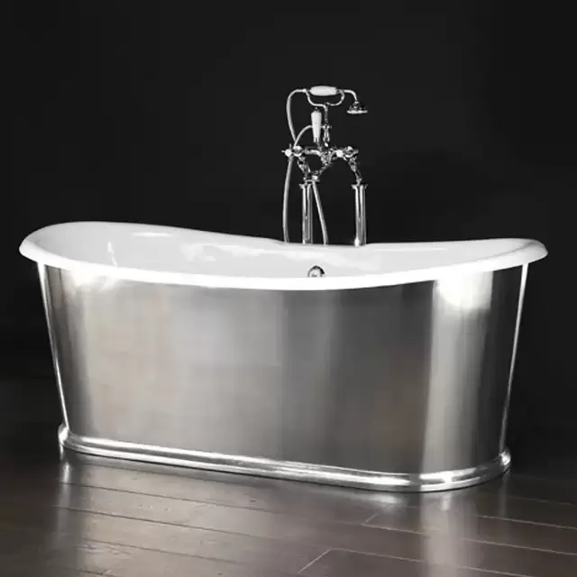 Devon&Devon Regal Ванна чугунная отдельностоящая 182х71х58см, цвет: серебро