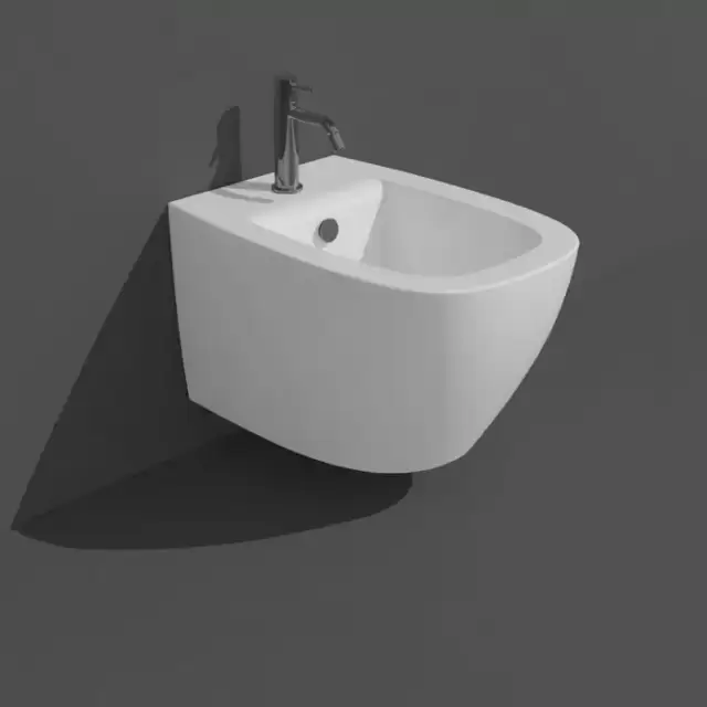 Simas Juniper Биде подвесное 53,5x370xh32см., с 1 отв., цвет: белый глянец