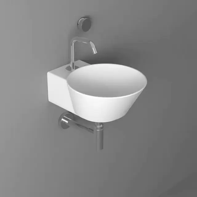 Simas Wave Раковина 33.5х43х16.5 см, 1 отв., накладная/подвесная, цвет: белый