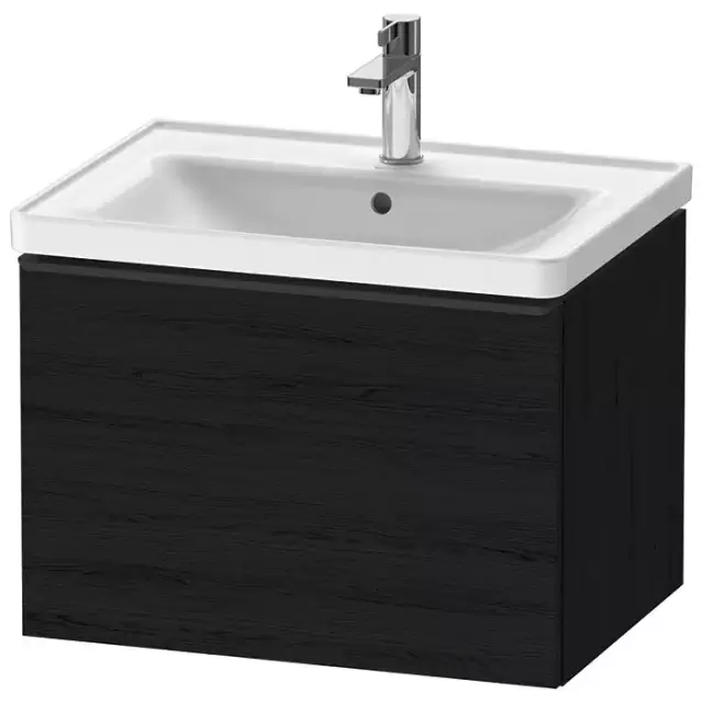 Duravit D-Neo Тумбочка подвесная 63х44x45.2см., раковина, 1 ящик, цвет: Black Oak